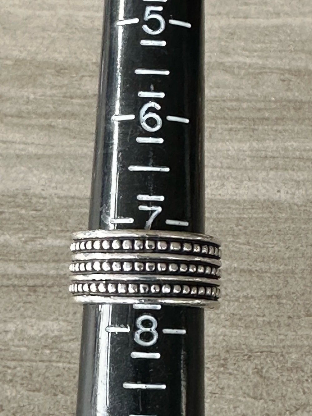 James Avery Stacked Beaded Silver Ring